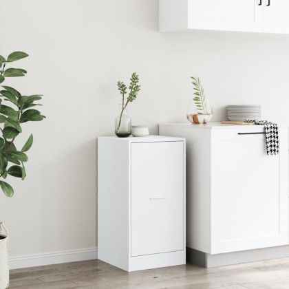 Шкаф органайзер, бял, 40x41x77,5 см, инженерно дърво