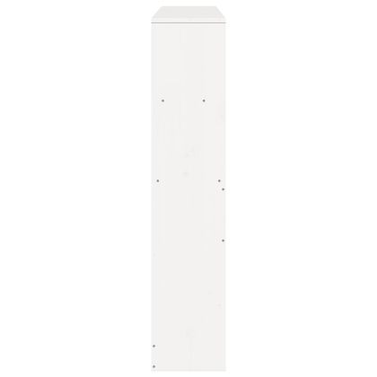 Горна табла с място за съхранение, 160 см, масивно дърво бор