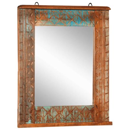 Комплект мебели за баня 4 части масивна регенерирана дървесина