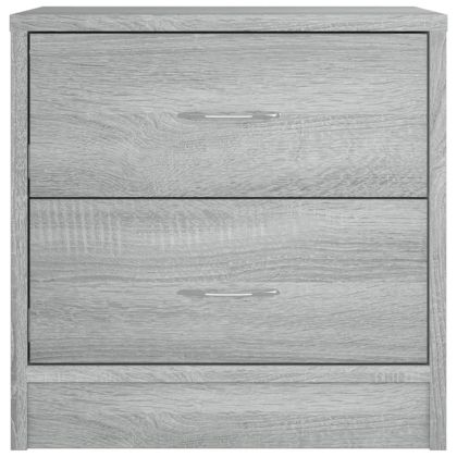 Нощно шкафче, сив сонома, 40x30x40 см, инженерно дърво