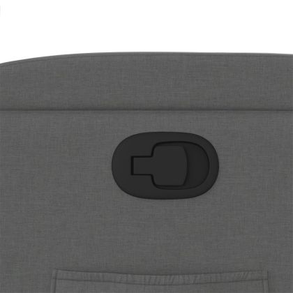 Изправящ реклайнер стол, тъмносив, текстил