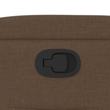 Изправящ реклайнер стол, кафяв, текстил