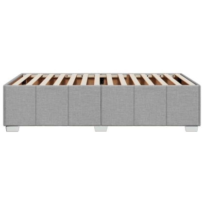 Рамка за легло без матрак, светлосива, 90x190 см, плат