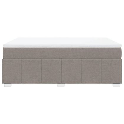 Боксспринг легло с матрак, таупе, 160x200 см, плат