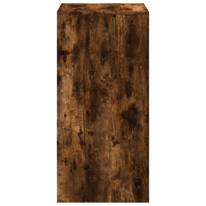 Бар маса, опушен дъб, 51x50x103,5 см, инженерно дърво