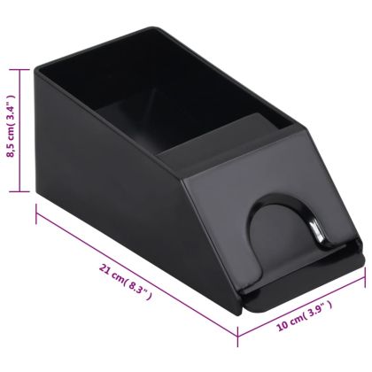 Обувка за карти, черна, 2 тестета