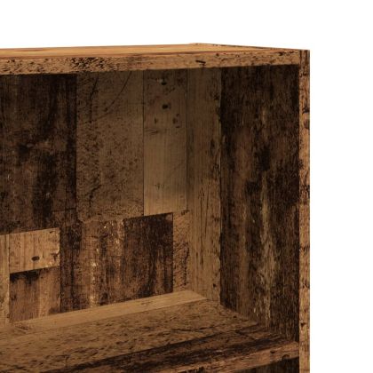 Библиотека, старо дърво, 60x24x176 см, инженерно дърво