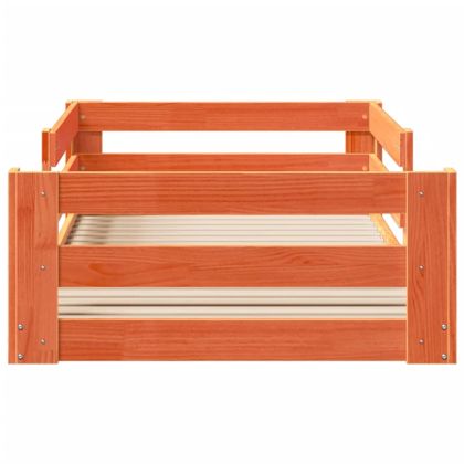 Рамка за легло без матрак, восъчнокафяв, 100x200 см, бор масив