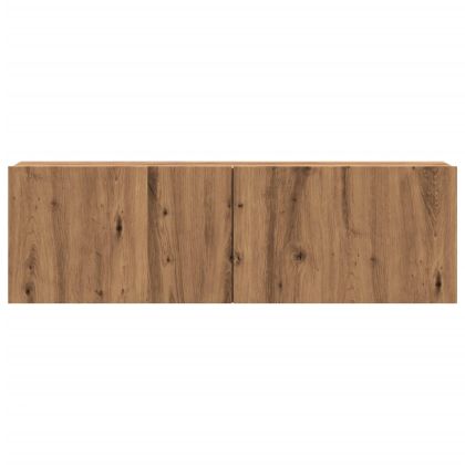 Стенни ТВ шкафове, дъб артизан, 100x30x30 см, инженерно дърво