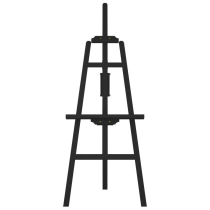 Статив, черен, 53,5x95x127 см, масивна борова дървесина