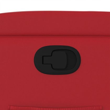 Изправящ реклайнер стол, червен, изкуствена кожа