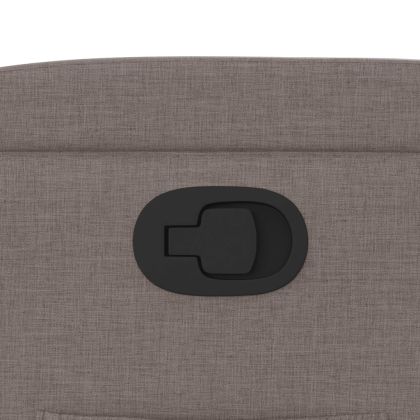 Изправящ реклайнер стол, таупе, текстил