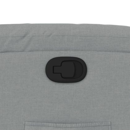 Изправящ реклайнер стол, светлосив, текстил