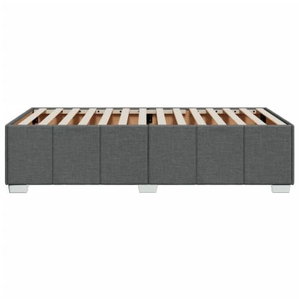 Рамка за легло без матрак, тъмносива, 80x200 см, плат