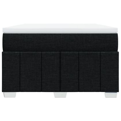 Боксспринг легло с матрак, черно, 120x190 см, плат