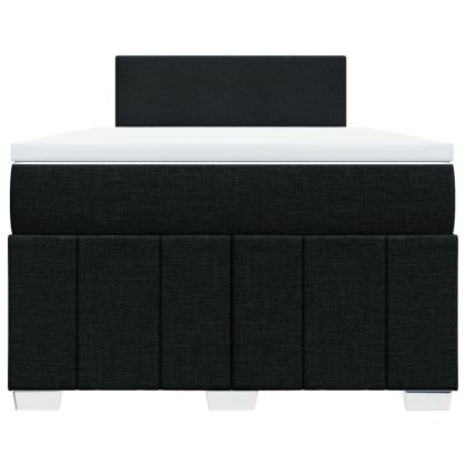 Боксспринг легло с матрак, черно, 120x190 см, плат