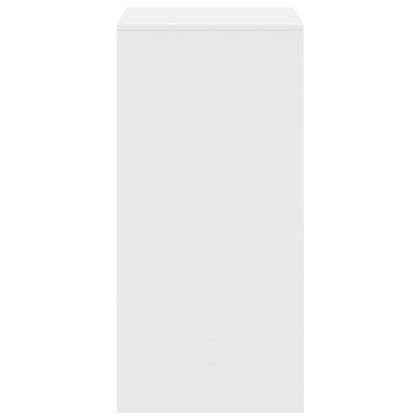 Бар маса, бяла, 51x50x103,5 см, инженерно дърво