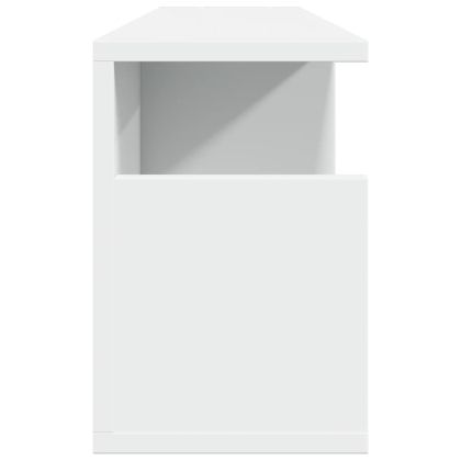 Стенен шкаф, 80x20x30 см, бял, инженерно дърво