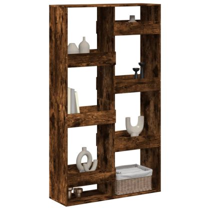 Разделител за стая, опушен дъб, 100x33x175 см, инженерно дърво