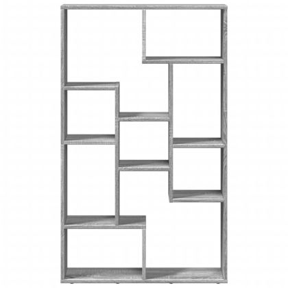 Библиотека, сив сонома, 72x20x120 см, инженерно дърво