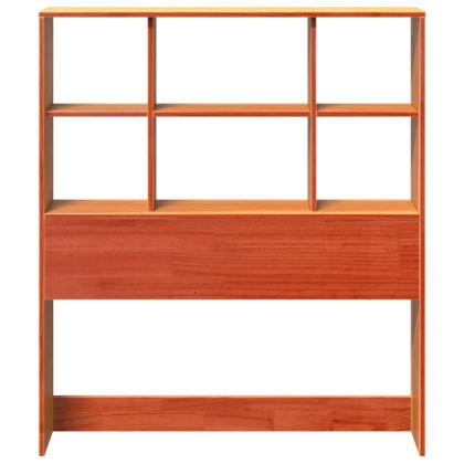 Горна табла с място за съхранение восъчнокафяв 75 см бор масив