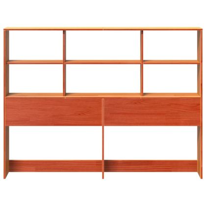 Горна табла с място за съхранение, 160 см, масивно дърво бор