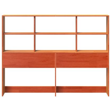 Горна табла с място за съхранение, 120 см, масивно дърво бор