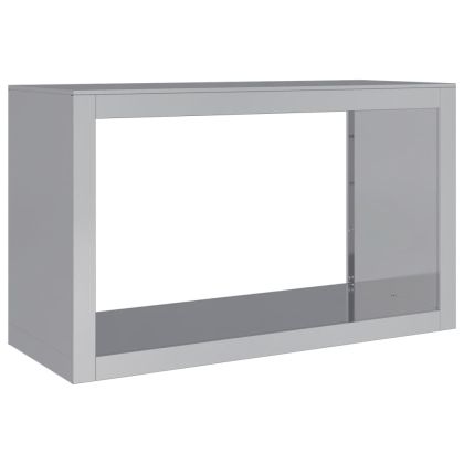 Стойка за дърва за огрев, 100x40x60 см, поцинкована стомана