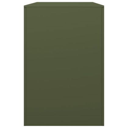 Стойка за дърва за огрев, зелена, 100x40x60 см, стомана