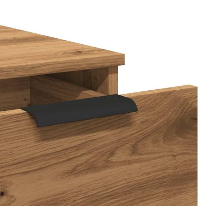 Шкаф за бюро, дъб артизан, 33x50x75 см, инженерна дървесина