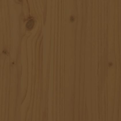 Кутия за съхранение, меденокафява, 110x50x45,5 см, бор масив