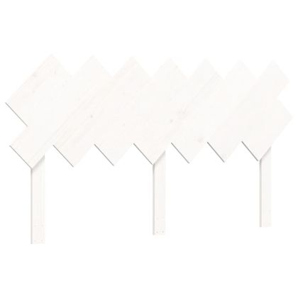 Рамка за легло без матрак, бял, 140x200 см, бор масив