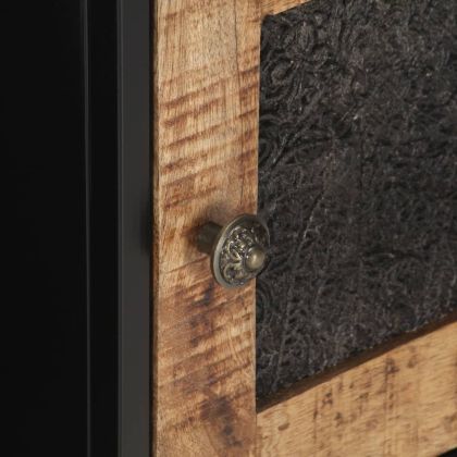 ТВ шкаф, 120x30x40 см, грубо мангово дърво