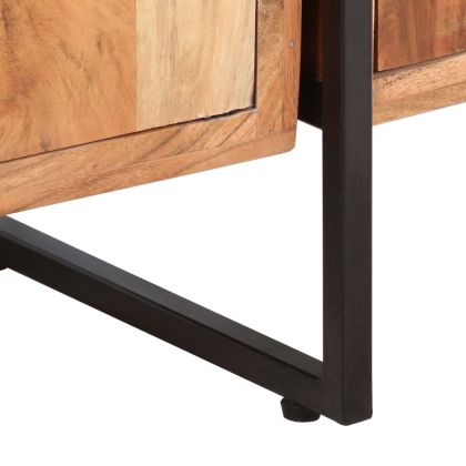 Библиотека с 4 нива, 124x30x180 см, акация масив