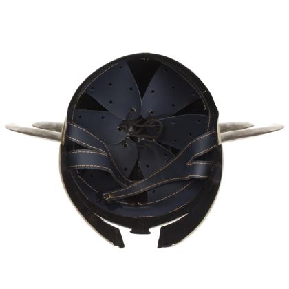 Гръцки военен шлем антична реплика ЛАРП месингов цвят стомана