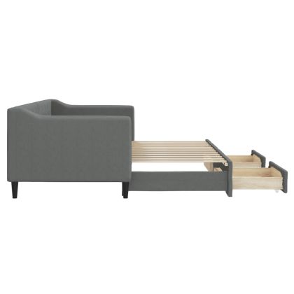 Дневно легло с уширение и чекмеджета, без матрак, 80x200 см