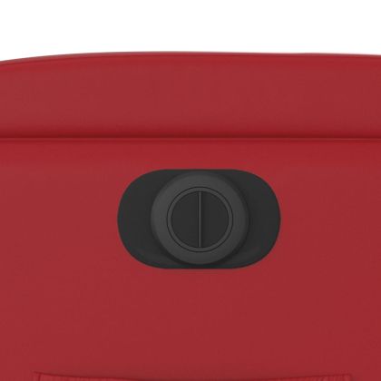 Електрически стол реклайнер, червен, изкуствена кожа