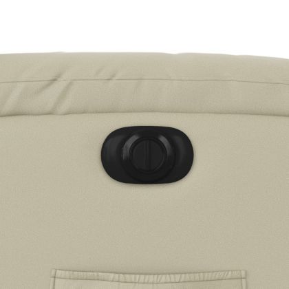 Електрически наклоняем стол, кремав, изкуствена кожа