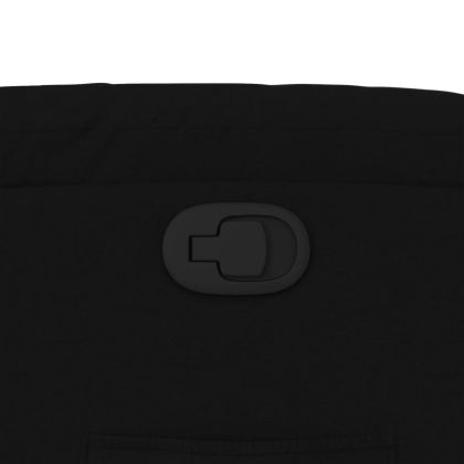 Изправящ реклайнер стол, черен, текстил