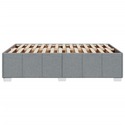 Рамка за легло без матрак,, светлосива, 120x190 см, плат