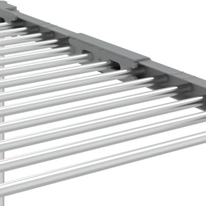 Сушилник за дрехи 83x(50-55)x(40-85) см алуминий