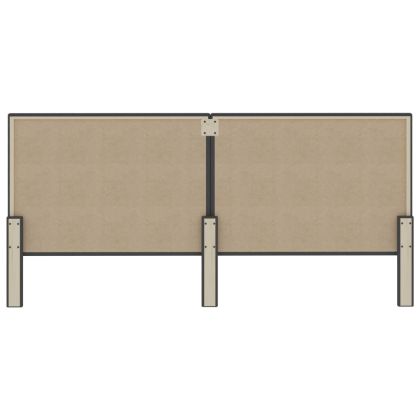 Табла за спалня тъмносива текстил 200x200 см