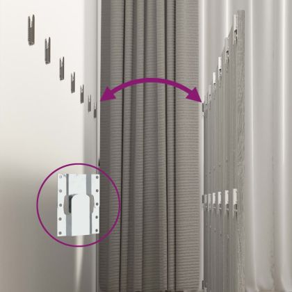 Стенна табла за легло Сив сонома 240x1,5x80 см инженерно дърво