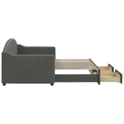 Дневно легло с уширение и чекмеджета, без матрак, 80x200 см