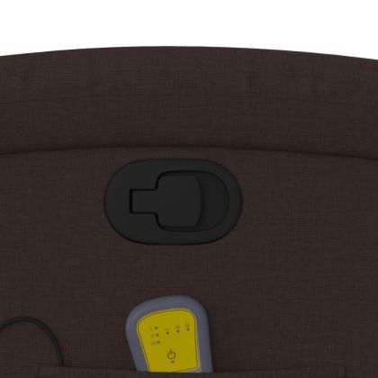 Масажен наклоняем стол, тъмнокафяв, текстил