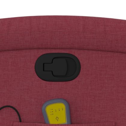 Масажен изправящ наклоняем стол, виненочервен, текстил
