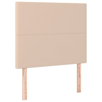 Рамка за легло с табла, капучино, 80x200 см, изкуствена кожа