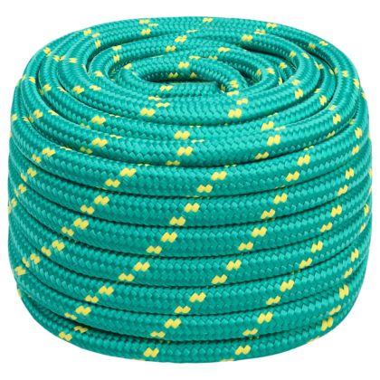 Въже за лодка зелено 20 мм 100 м полипропилен