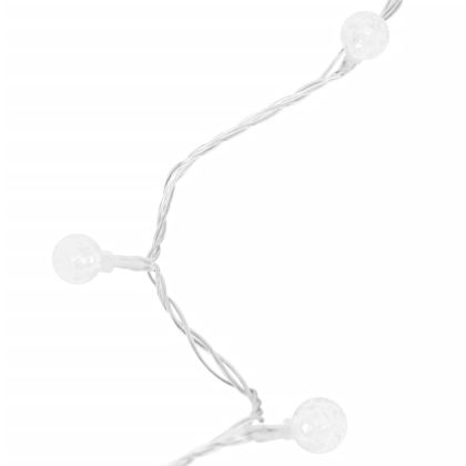 Светещи топки стрингове 40 м 400 LED студено бели 8 функции