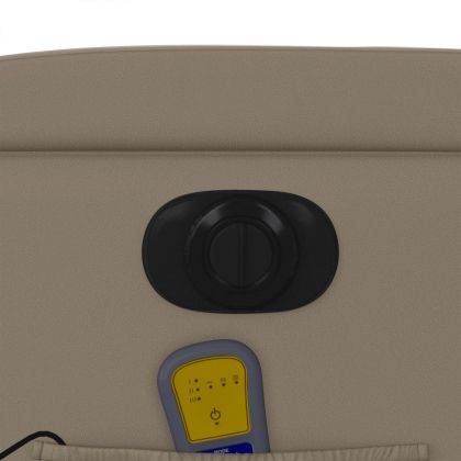 Електрически масажен реклайнер стол, капучино, изкуствена кожа